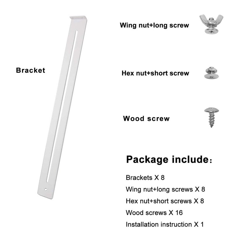 FRMSAET Drawer Repair Kit - Used to Reinforce and Repair Wooden/MDF/Chipboard Drawers Cabinet Reinforcement Heavy Duty Steel Hardware Furniture Accessories - Includes Screws (4 Pack) - Image 2